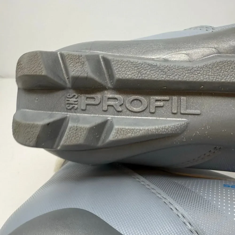 Salomon Siam5 Cross Country Ski Boot Women's 9.5 Grey White Blue